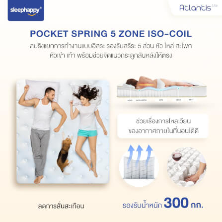 ที่นอน 6 ฟุต SleepHappy Atlantis Lite_5